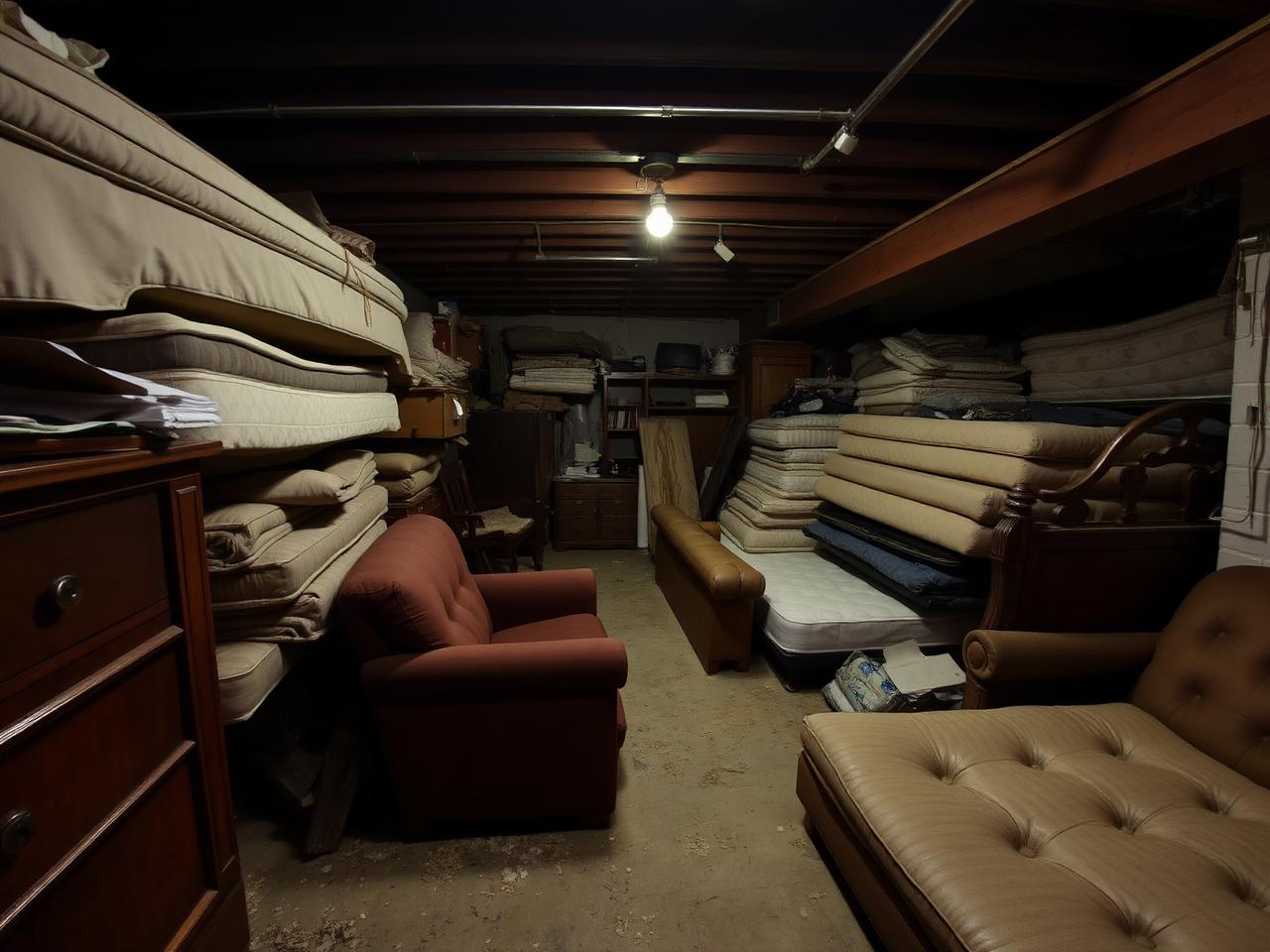 Basement cleanout before