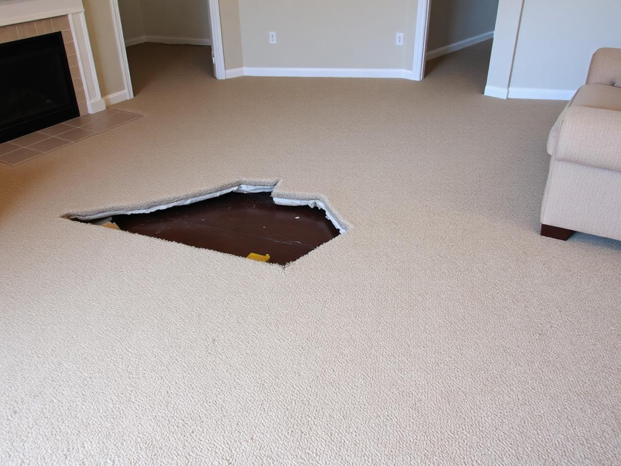 Carpet removal before